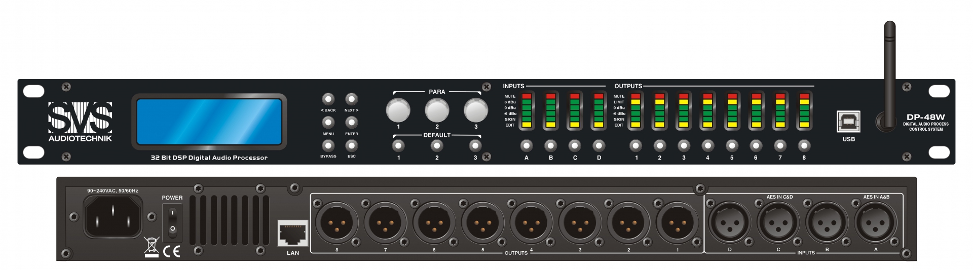 SVS Audiotechnik DP-48W Цифровой процессор: 4 входа 8 выходов в Ишиме