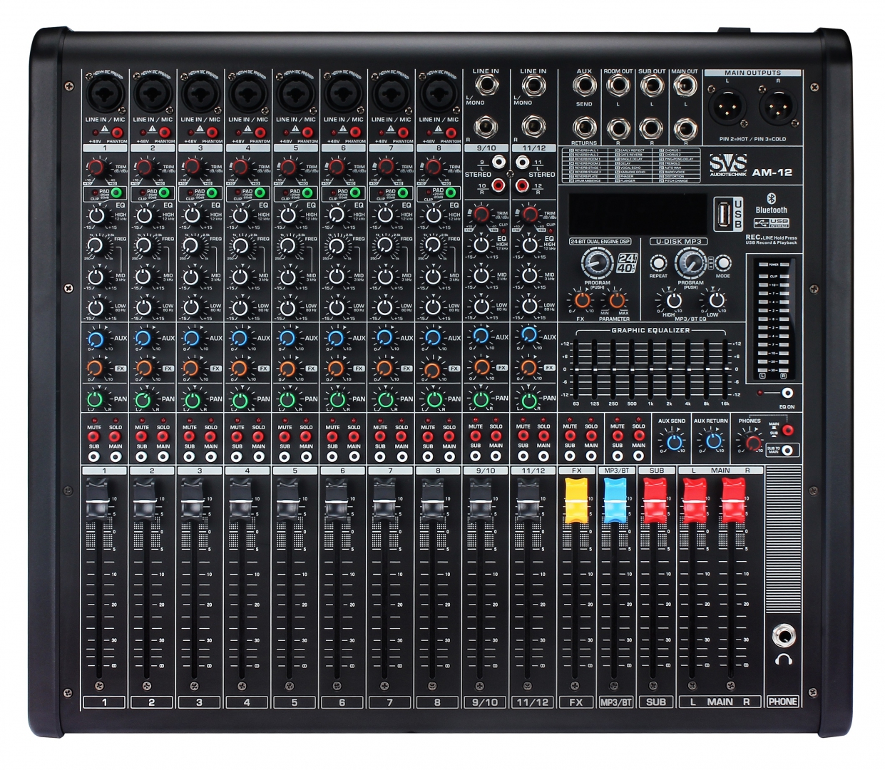 SVS Audiotechnik mixers AM-12 Микшерный пульт аналоговый, 12-канальный в Ишиме