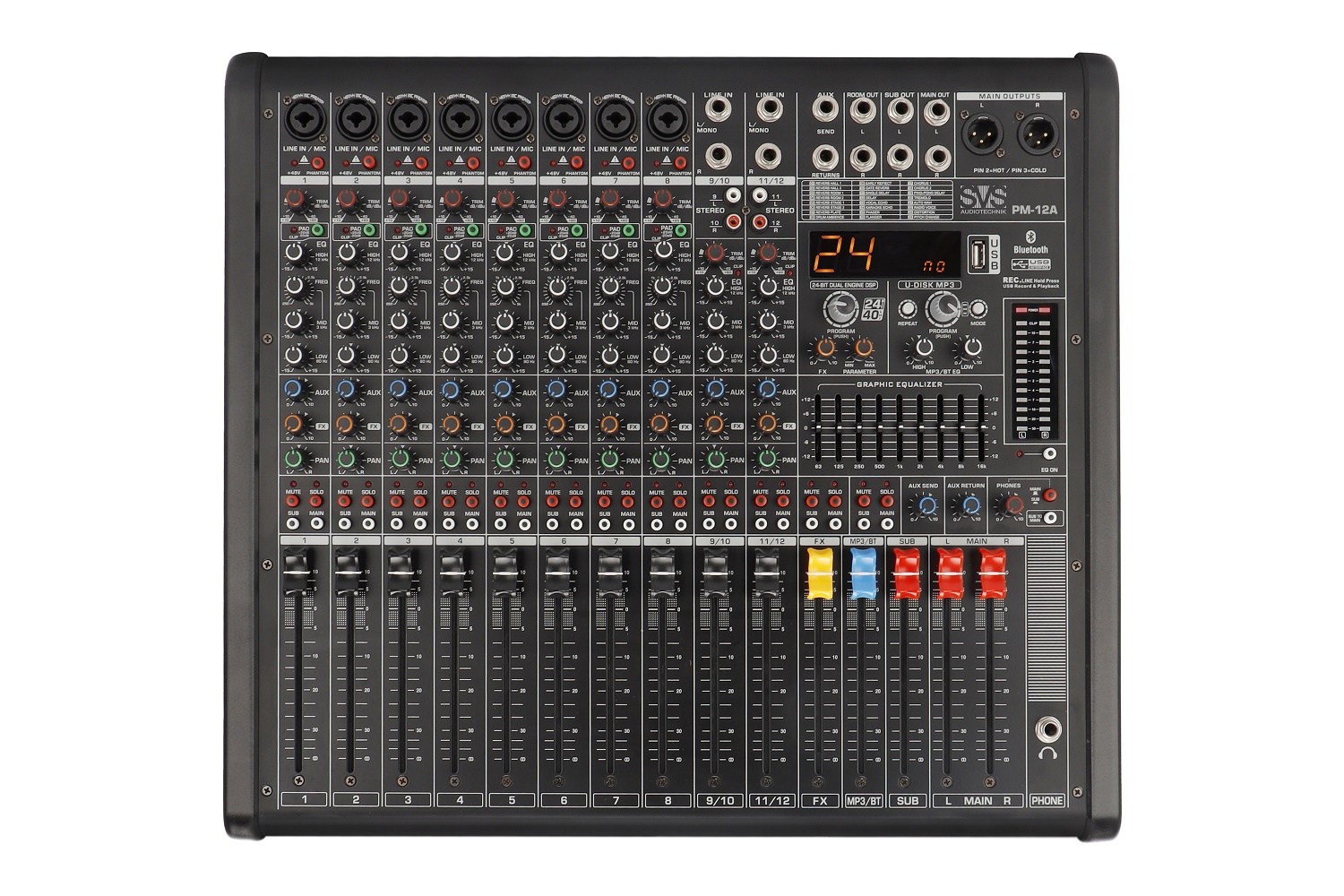SVS Audiotechnik mixers PM-12A Активный аналоговый микшерный пульт, 12-канальный в Ишиме